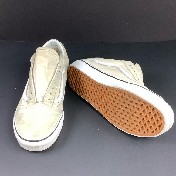 Vans Unisex Old Skool Sneakers (Birch/ White) Men’s Size:8.5, Women’s Size: 10 - Picture 3 of 3